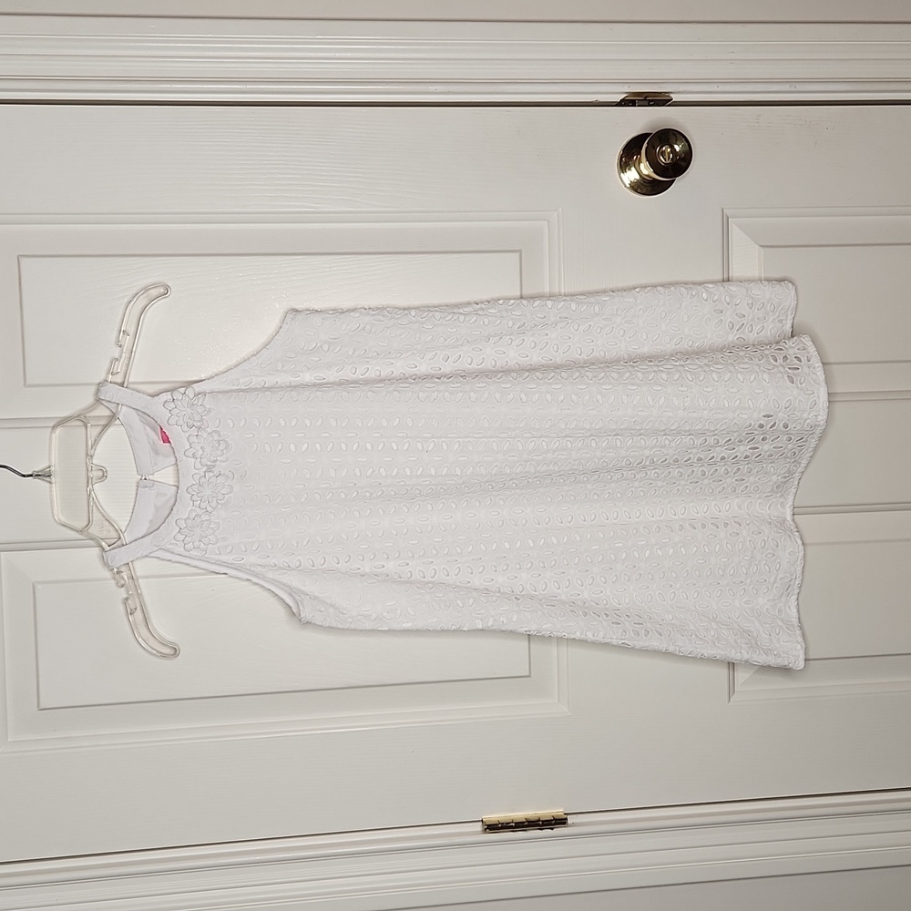 Lilly Pulitzer Mini Pearl Shift Resort White Dress size 12